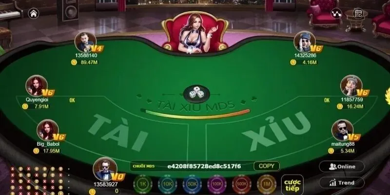 Một ván game tài xỉu online tại cổng Sin88